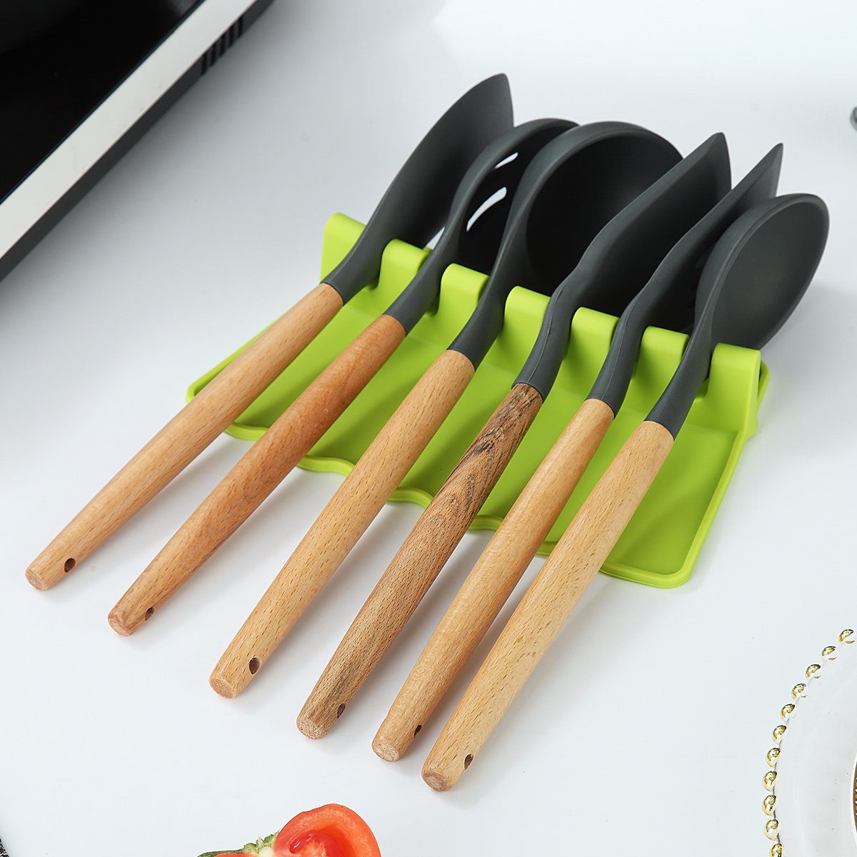 Wholesale Kitchen Silicone Utensils Rest BPA Free Crab Shape Kitchen Grill Utensil  Holder Spoon Holder Steam Releaser - China Kitchen Tool and Kitchen Gadget  Multi Manual Accessories price