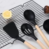 Silicone Kitchen Utensils Set 38 Pieces, Non-Stick Cooking Utensils Set with Utensil Racks