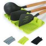 Silicone Spoon Rest, Kitchen Utensil Rest Cooking Spoon Holder