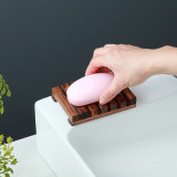 Wooden Soap Dish Shower Soap Holder Tray for Soap, Sponges, Scrubber, 2-Pack
