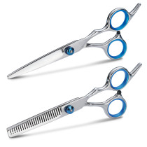 Stainless Steel Hair Cutting Shears and Thinning Shears 2 pieces set