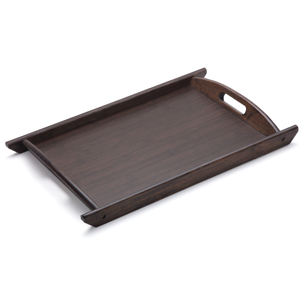 Wood Serving Tray with Handles, Wooden Food Tray, Handmade Tableware