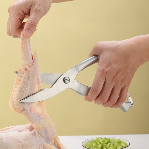 Stainless Steel Kitchen Shears Heavy Duty Scissors For Meat Fish Chicken  Bone