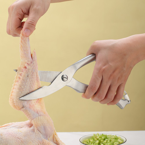 US$ 9.98 - Kitchen Scissors, Heavy Duty Stainless Steel Poultry Shears For  for bones, chicken, seafood, meat, vegetables. - m.