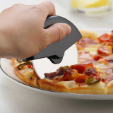 HOMQUEN Pizza Cutter Wheel 2Packs Stainless Steel Pizza Cutter with Protective Blade Black Guard