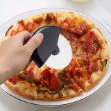 HOMQUEN Pizza Cutter Wheel 2Packs Stainless Steel Pizza Cutter with Protective Blade Black Guard