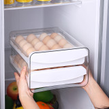 Refrigerator Plastic Egg Rack,Transparent Refrigerator Organizer With Lid
