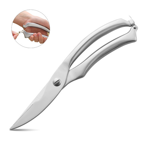US$ 9.98 - Kitchen Scissors, Heavy Duty Stainless Steel Poultry Shears For  for bones, chicken, seafood, meat, vegetables. - m.