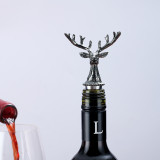 Zinc Alloy Wine Stopper Deer Head Design Beverage Bottle Stoppers
