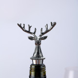 Zinc Alloy Wine Stopper Deer Head Design Beverage Bottle Stoppers