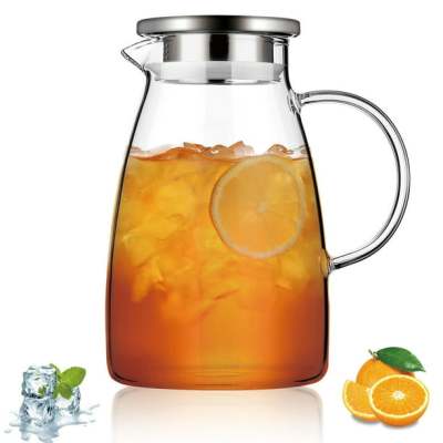 US$ 18.99 - Plastic Water Pitcher with Lid 71 oz, Great for Juice, Milk,  Beverage Cold Tea, Iced Tea - m.