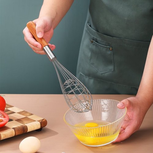 US$ 7.98 - Handheld Balloon Wire Kitchen Whisk Stainless Steel