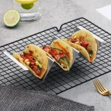 Taco Holders 4 Packs Stainless Steel Taco Stand Rack With Handles