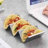 Taco Holders 4 Packs Stainless Steel Taco Stand Rack With Handles