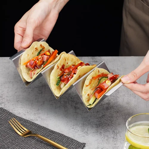 US 16.99 Taco Holders 4 Packs Stainless Steel Taco Stand Rack