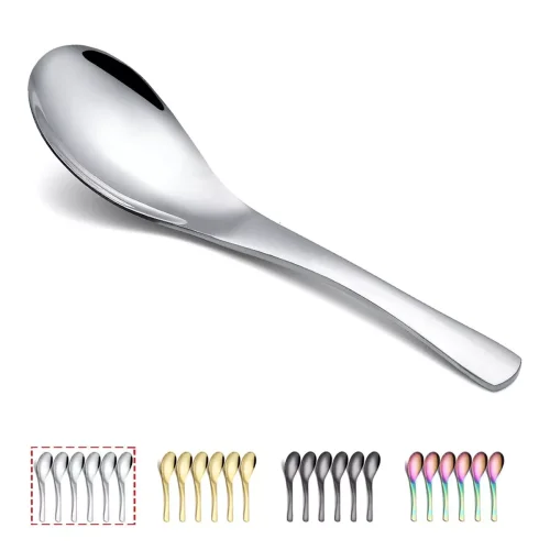 13 Spoons The Chinese Kitchen Stainless Steel Soup Spoons 