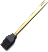 Gold Basting Brush, Kitchen Brush For Cooking With Titanium Gold Plating, Barbeque Brush, Pastry Brush, BBQ Brush, Dishwasher Safe