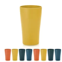 Unbreakable Gold Yellow Reusable PP Drinking Cup 8 Pieces, Water Glass for Indoor Outdoor Travel Poolside Bath Room Adult Children Light Weight Easy To Carry BPA Free