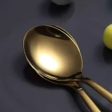 Berglander Teaspoons Set of 12, Stainless Steel Shiny Polish Tea Spoons Silverware