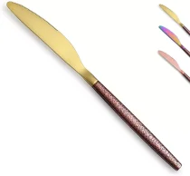 Stainless Steel Dinner Knifves With Luxury Moon Surface Handle, set of 4