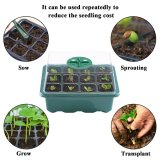 12-Pack Plant Tray Kit with Humidity Ventilation Dome, Seed Shovel and Plant Labels