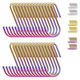 30 Pack Heavy Duty S Shaped Hooks for Kitchenware Pots Utensils Clothes Bags Towels Plants