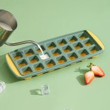 ReaNea Silicone Bottom Ice Cube Trays for Freezer with Ice Storage Box, Ice Scoop and Ice Cube Mold