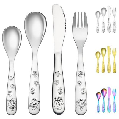 Toddler utensils best sale stainless steel