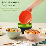 Cereal Bowls 8 Pieces, Unbreakable And Reusable Light Weight Bowl (Mutil Color)