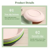 Inch Deep Plastic Plates 8 Pieces, Unbreakable And Reusable Dinner Plates (Mutil Color)