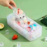 ReaNea Silicone Bottom Ice Cube Trays for Freezer with Ice Storage Box, Ice Scoop and Ice Cube Mold