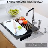 Stainless Steel Roll UP Dish Drying Rack Sinks