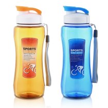 Plastic Water Bottles 2-Pack with Leak-Proof Flip Caps Perfect for Fitness Outdoor Travel (Mixed Colors)