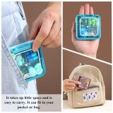 3-Pack Portable Pill Case for Pocket Wallet Everyday Portable Medication (Mixed Colors)