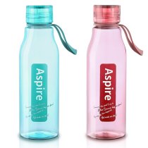 Large Capacity Plastic Water Bottles 2-Pack Leak-Proof Gym Water Bottles (Mixed Colors)