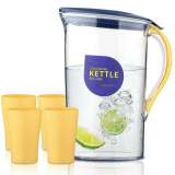 Plastic Water Pitcher with Lid 71 oz, Great for Juice, Milk, Beverage Cold Tea, Iced Tea