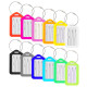 Luggage Tag 12 Pcs Plastic Baggage Tag Privacy Protection Suitcase Label (Mix Colors)