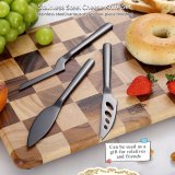 Cheese Knife Set Stainless Steel 3 Pack Cheese Knives