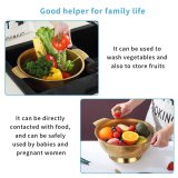 Stainless Steel Colander Bowl, Draining Bowl Vegetable Washing Basket