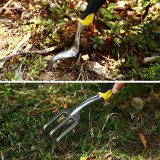 Berglander Gardening Tools of 5 Pieces Aluminum Gardening Work Kit with Soft Rubber Ergonomic Handle Hand Tools Succulent Tool Set Outdoor Gardening Tools