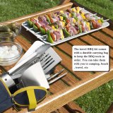 Berglander Silver Barbecue Set of 10 Stainless Steel Grill Tool Set for All Grill Types and Dishwasher Safe