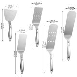 Berglander Silver Barbecue Set of 5 Stainless Steel Grill Tool Set for All Grill Types and Dishwasher Safe