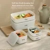 Berglander Food Storage Containers 6 Pieces,Plastic Meal Prep Containers with Lids Reusable Bento Box