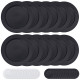 ReaNea Black 10  Flat Plastic Plates Set of 12 Pieces, Unbreakable And Reusable Light Weight Dinner Plates, Easy to Carry for Camping,Travel, Pinic
