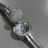 Jeaker Stainless Steel Non-Electric Garlic Cutter， Easy to Squeeze and Easy to Clean.