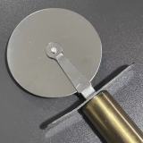 Jeaker Stainless Steel Pizza Cutters, Non-electric Premium Good titanium plating Handle, Dishwasher Safe