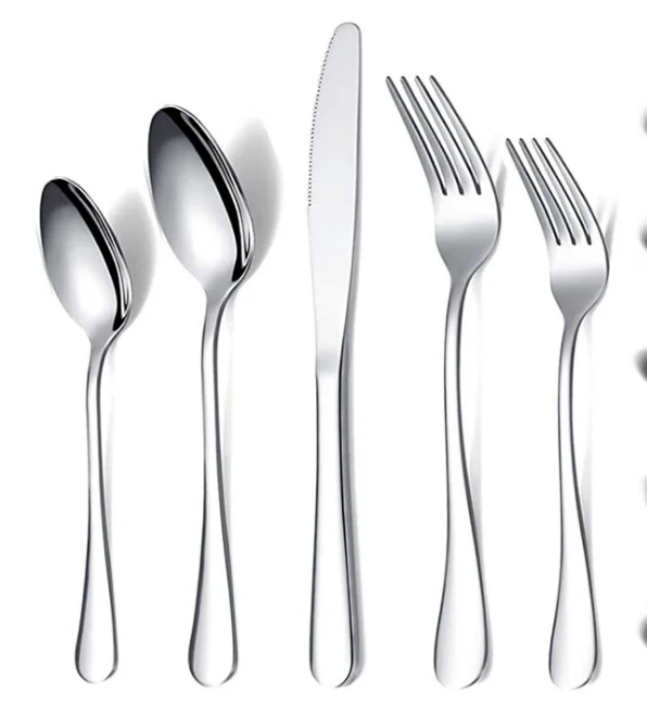 ReaNea 20 Pieces Silverware Set Stainless Steel Flatware Set, Spoons and Forks Cutlery Set Service for 4