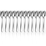 Berglander 12 Piece Demitasse Espresso Spoons, Stainless Steel Mini Coffee Spoons 5.56 Inch, Small Teaspoons for Coffee, Dessert, Ice Cream, Dishwasher Safe
