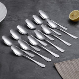 Dinner Spoons Set 12pcs, 7.48  Soup Spoon Berglander  Food Grade Stainless Steel Silverware Spoons, Metal Tablespoon for Home, Kitchen or Restaurant Mirror Polished, Dishwasher Safe