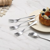 Berglander 12-Piece Stainless Steel Dessert Forks, 5.7 Inch Premium Cake Forks Set for Cocktail Dessert Tea Fruit Cheese Appetizer, Rustproof & Dishwasher Safe